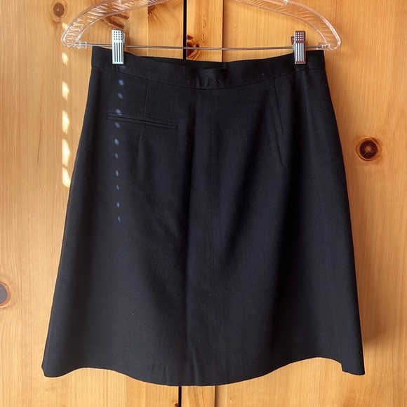 Vintage 90’s Victor Victoria navy cashmere mini skirt, made in Italy Size 44 - Picture 2 of 6